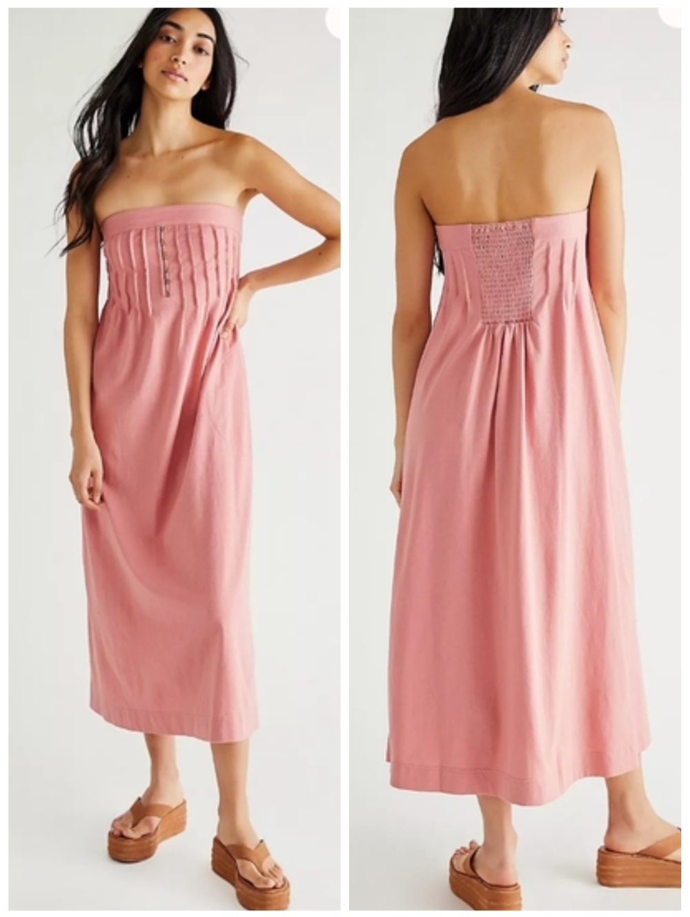 Free People Fp Beach Annabelle Midi Dress Medium
